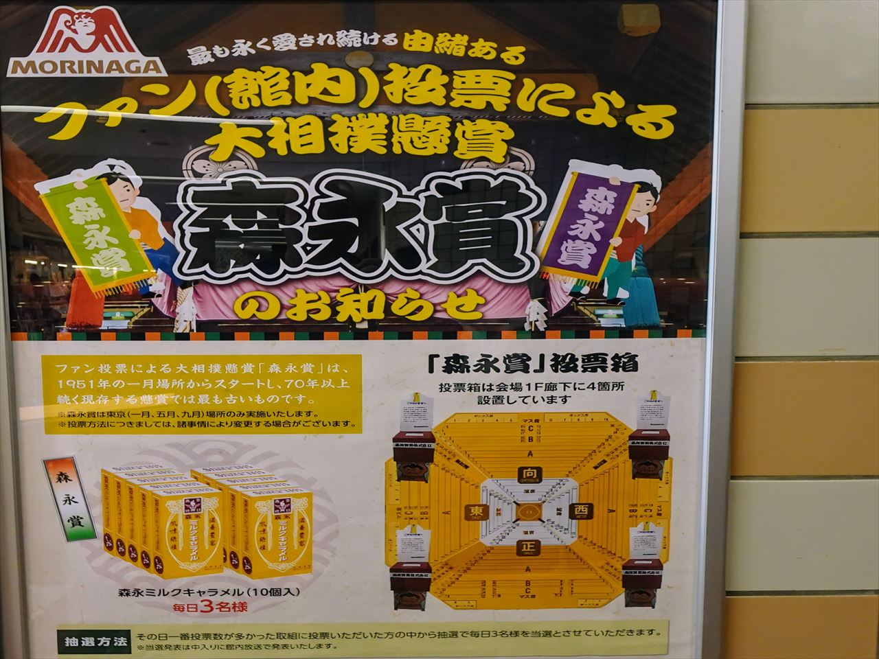 大相撲懸賞金ランキング　森永賞